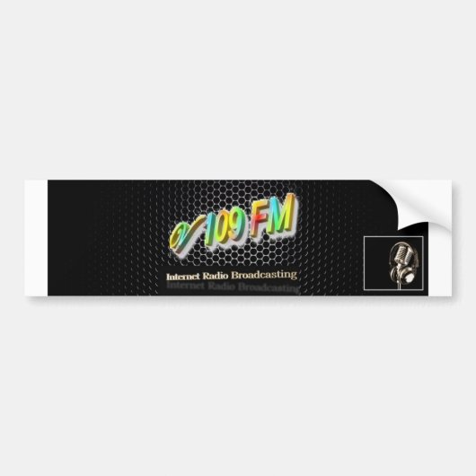Autocollant De Voiture Bannière V109 FM de station (Devant)