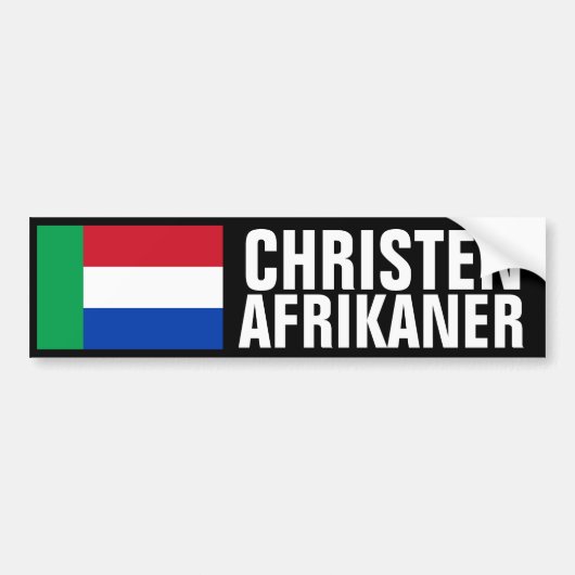 Autocollant De Voiture Baptisez l'Afrikaner (Devant)