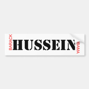 Autocollant De Voiture Barack HUSSEIN Obama - président musulman