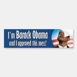 Autocollant De Voiture Barack Obama a approuvé ce désordre