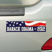 Autocollant De Voiture Barack Obama à la présidence en 2012 (En voiture)