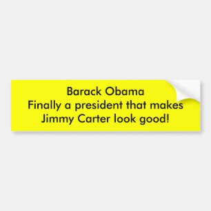 Autocollant De Voiture Barack Obama rend le sembler de Jimmy Carter bon