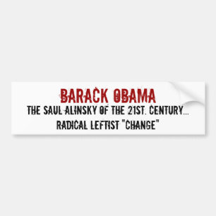 Autocollant De Voiture Barack Obama, Saul Alinsky du 21ème. Le CEN…