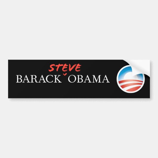 Autocollant De Voiture Barack Steve Obama (Devant)