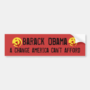 Autocollant De Voiture BarackObamaschange, BarackObamaschange, Barack…