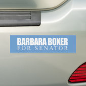 Autocollant De Voiture Barbara Boxer pour le sénateur 2010 (En voiture)