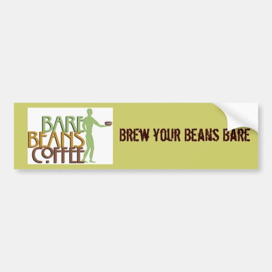 Autocollant De Voiture barebeansfinalgreenlogo1107A, brassent vos (Devant)