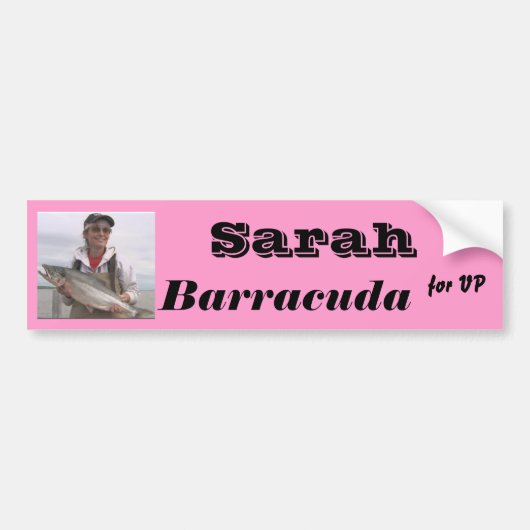 Autocollant De Voiture Barracuda de Sarah pour VP (Devant)