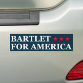 Autocollant De Voiture Bartlet pour l'Amérique (En voiture)