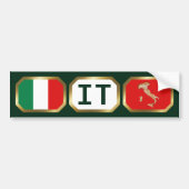 Autocollant De Voiture Bascule Italy (Devant)