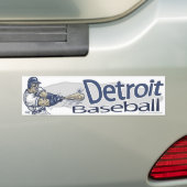 Autocollant De Voiture Base-ball Bumpersticker de Detroit (En voiture)