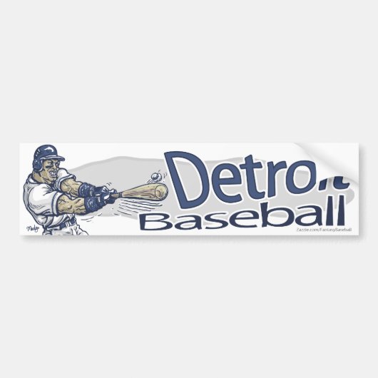 Autocollant De Voiture Base-ball Bumpersticker de Detroit (Devant)