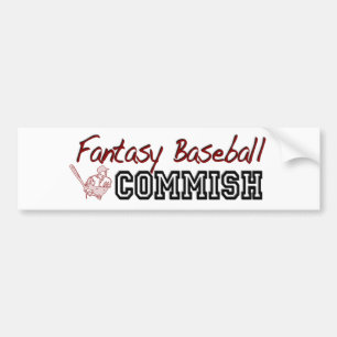 Autocollant De Voiture Base-ball Commish d'imaginaire