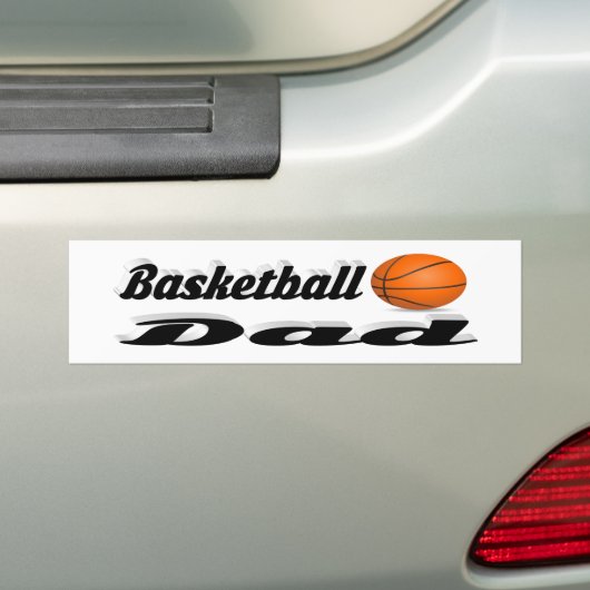 Autocollant De Voiture Basket-ball papa Bumper Sticker (En voiture)