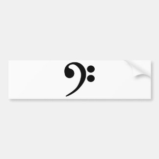 Autocollant De Voiture Bass clef