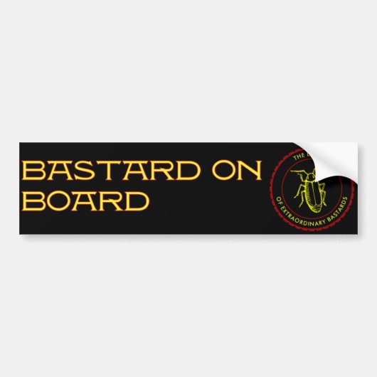 Autocollant De Voiture bâtard à bord d'adhésif pour pare-chocs (Devant)