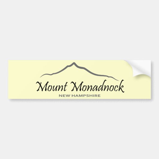 Autocollant De Voiture Bâti Monadnock (Devant)