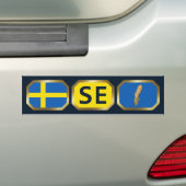 Autocollant De Voiture Batteur de Sweden Flag Map (En voiture)