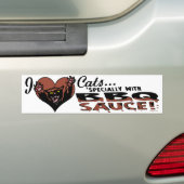 Autocollant De Voiture BBQ drôle de chat (En voiture)