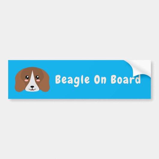 Autocollant De Voiture Beagle (Devant)