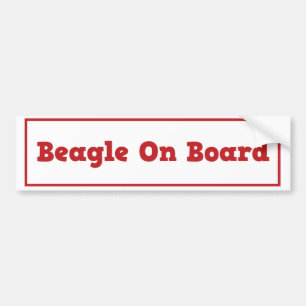 Autocollant De Voiture Beagle à bord d'adhésif pour pare-chocs