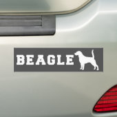 Autocollant De Voiture Beagle d'adhésif pour pare-chocs - gris (En voiture)