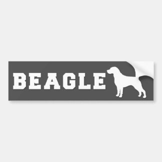 Autocollant De Voiture Beagle d'adhésif pour pare-chocs - gris