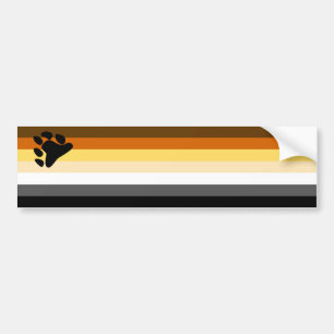 Autocollant De Voiture Bear Pride Flag