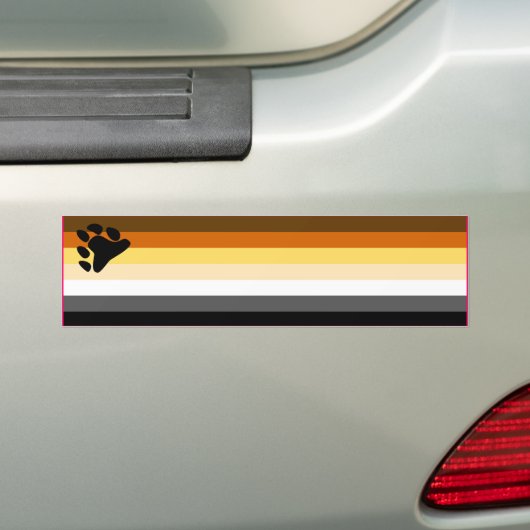AUTOCOLLANT DE VOITURE BEAR PRIDE FLAG (En voiture)