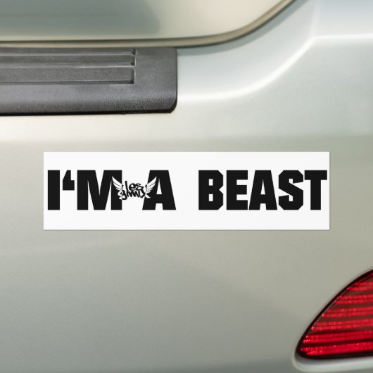 AUTOCOLLANT DE VOITURE BEASTBUMPER (En voiture)