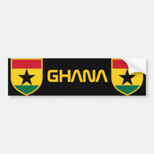 Autocollant De Voiture Beau drapeau du Ghana