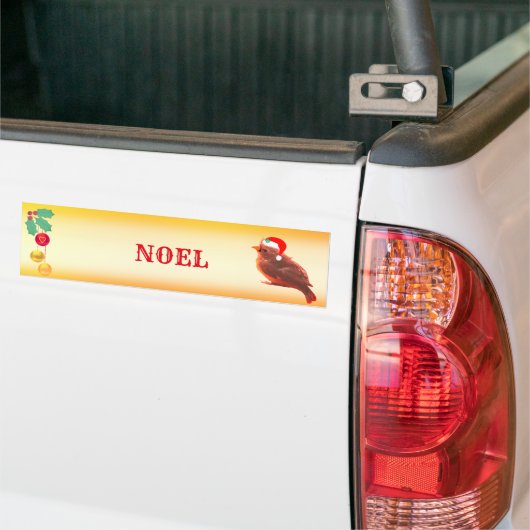 Autocollant De Voiture Beau Noel Bird (Sur camion)