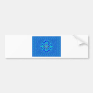 Autocollant De Voiture Beau Royal Blue Mandala Art Imprimer