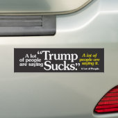 Autocollant De Voiture Beaucoup De Gens Disent Que Trump... (En voiture)
