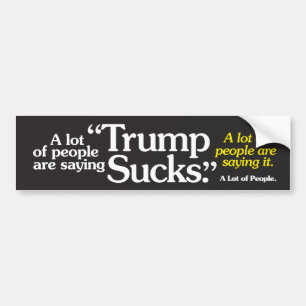 Autocollant De Voiture Beaucoup de gens disent Trump...