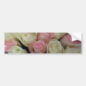 Autocollant De Voiture Beautiful Pink White Roses Flower Bouquet (Devant)