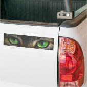 Autocollant De Voiture Beaux yeux de chat Tabby (Sur camion)