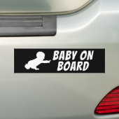 AUTOCOLLANT DE VOITURE BÉBÉ À BORD (En voiture)
