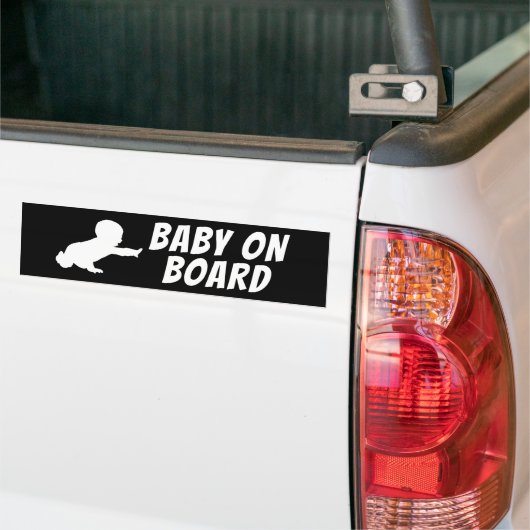 AUTOCOLLANT DE VOITURE BÉBÉ À BORD (Sur camion)