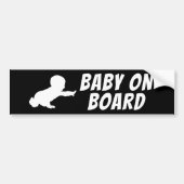 AUTOCOLLANT DE VOITURE BÉBÉ À BORD (Devant)