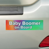 Autocollant De Voiture Bébé Boomer à bord Sticker pare-chocs de voiture (En voiture)
