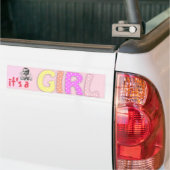 Autocollant De Voiture Bébé fille Bumpersticker (Sur camion)