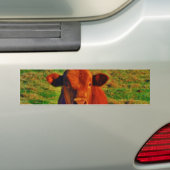 AUTOCOLLANT DE VOITURE BÉBÉ VACHE BROWN MANGER (En voiture)