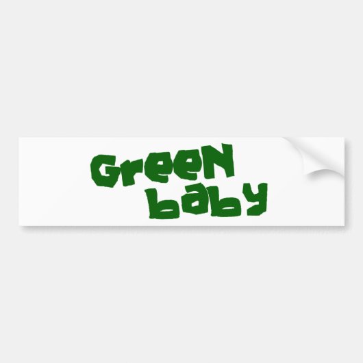 Autocollant De Voiture Bébé vert (Devant)