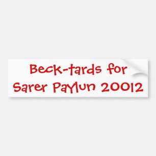 Autocollant De Voiture Beck-tards pour Sarer Paylun 20012