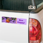Autocollant De Voiture Bee Happy Inspirational Nature  (Sur camion)