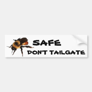 Autocollant De Voiture "Bee" Safe, Don't Tailgate