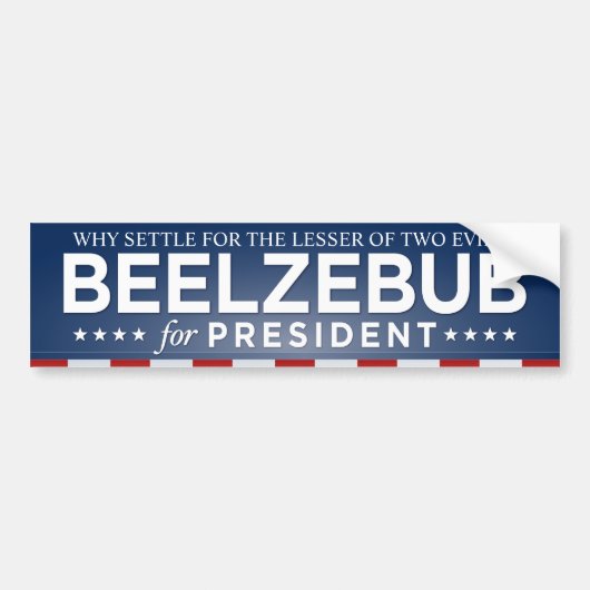 Autocollant De Voiture Beelzebub pour le Président adhésif pour (Devant)
