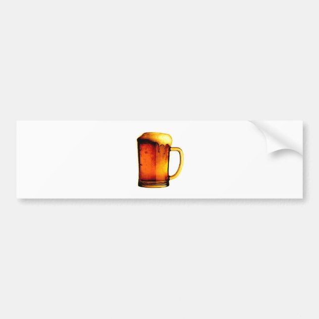 Autocollant De Voiture Beer Mug (Devant)