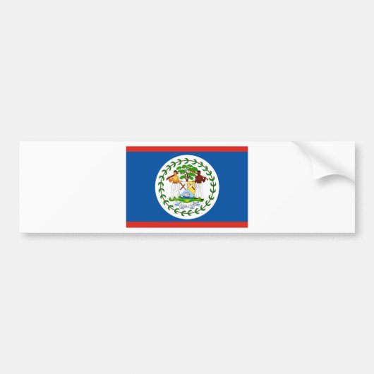 Autocollant De Voiture Belize (Devant)